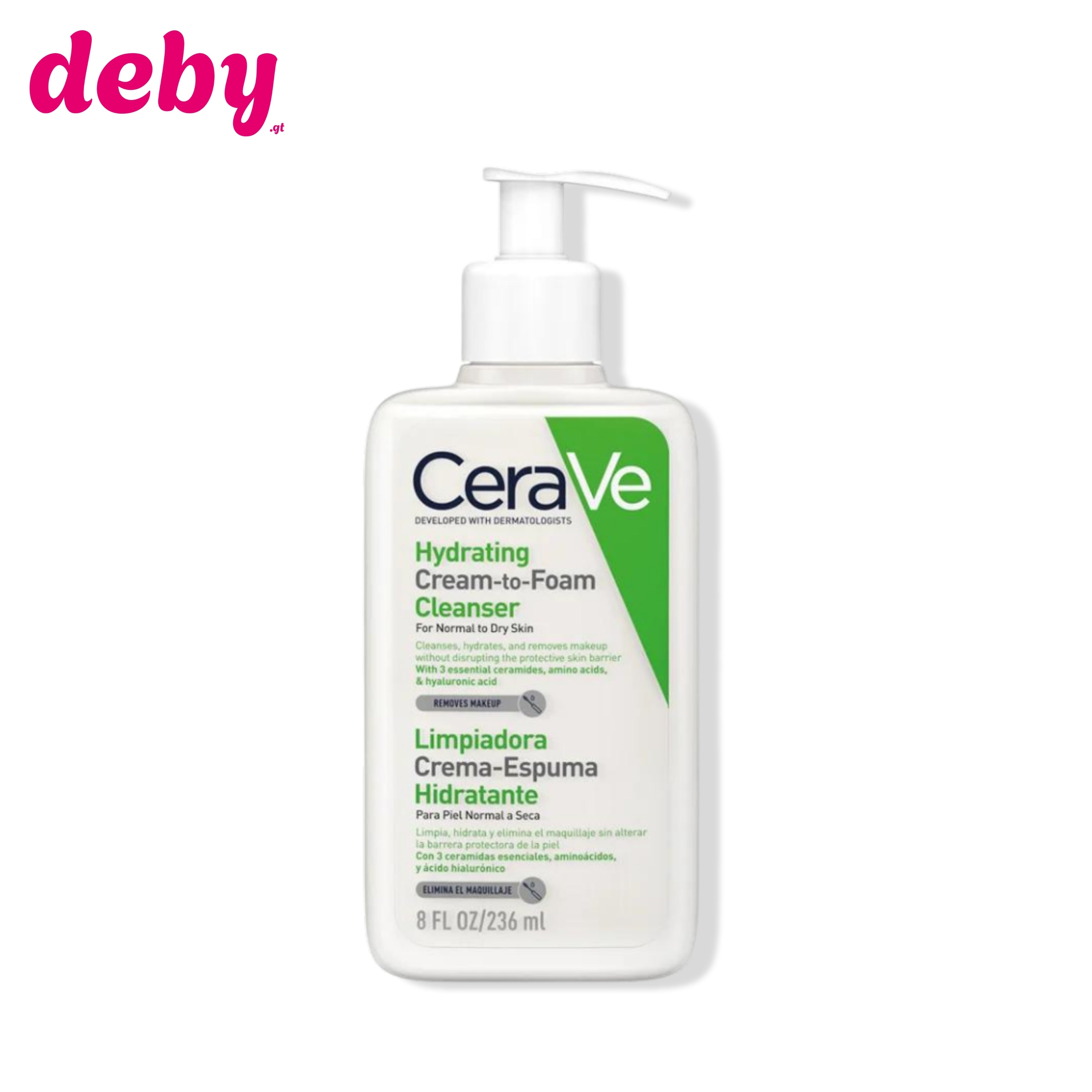 Limpiador Facial Crema-Espuma Hidratante CeraVe 236ML