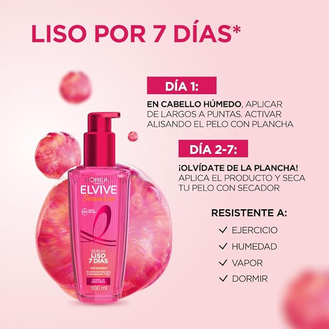 Elvive Loreal Serum Dream Liso 7 días