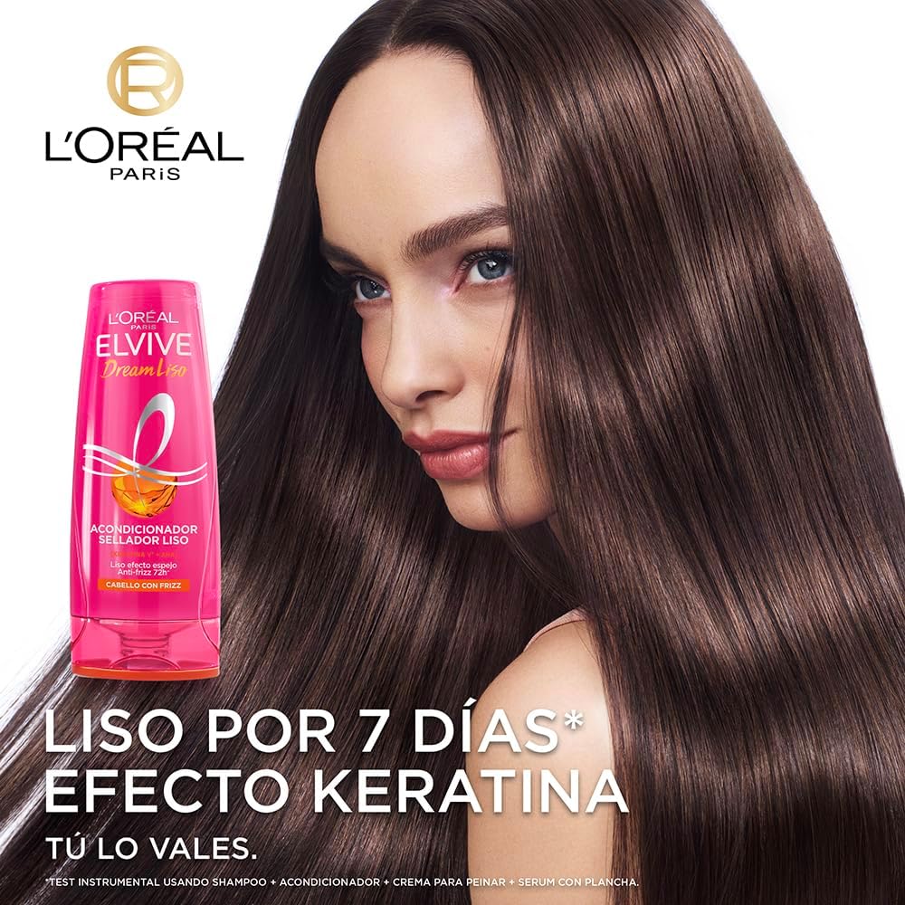 Acondicionador Elvive Dream Liso Efecto Keratina 680ML