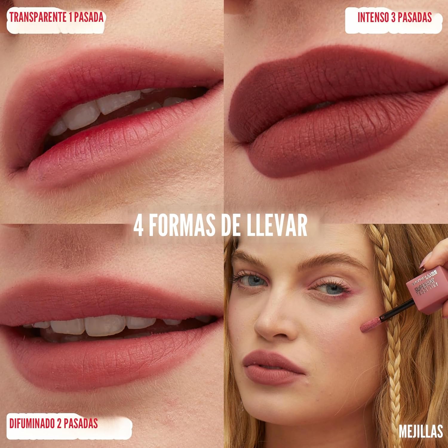 Tinte Maybelline Teddy Wild At Heart - 12 Horas